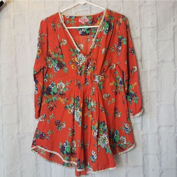 Ruby Yaya Tops - RUBY YAYA Floral Boho Top Made in India Small